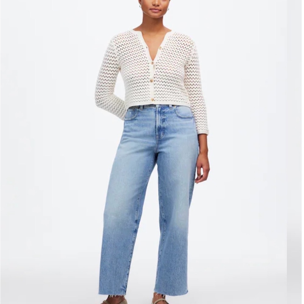 Madewell The Curvy Perfect Vintage Wide-Leg Crop Jean